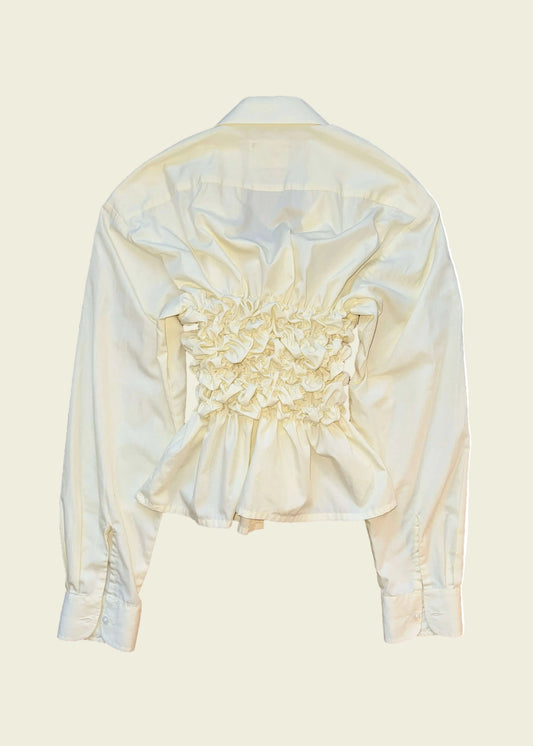 Smocked yellow shirt (ONE SIZE)