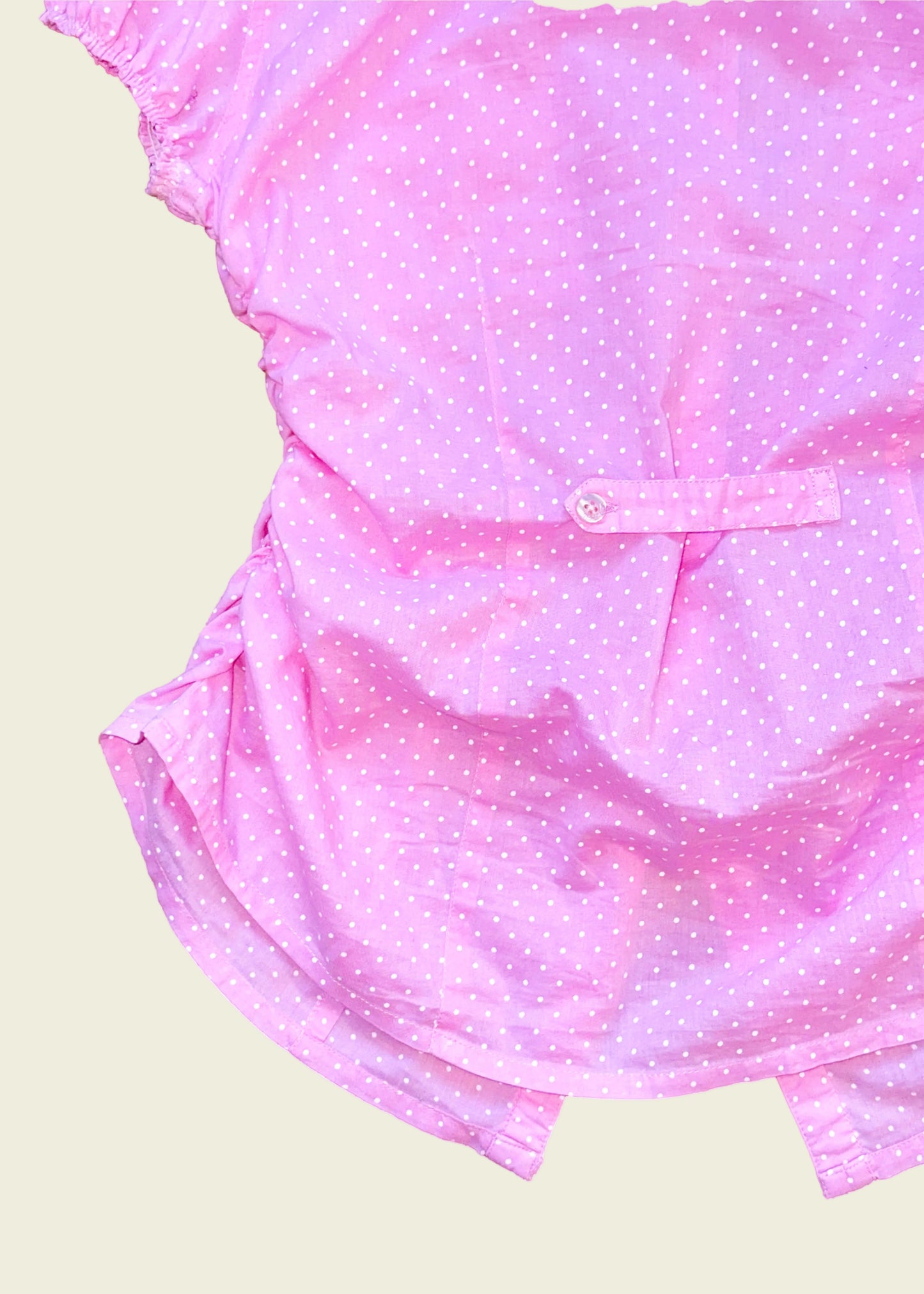 Blouse pink polkadot (S)