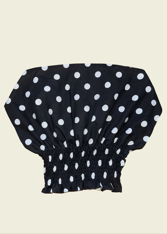 Shirred off shoulder top (S/M)