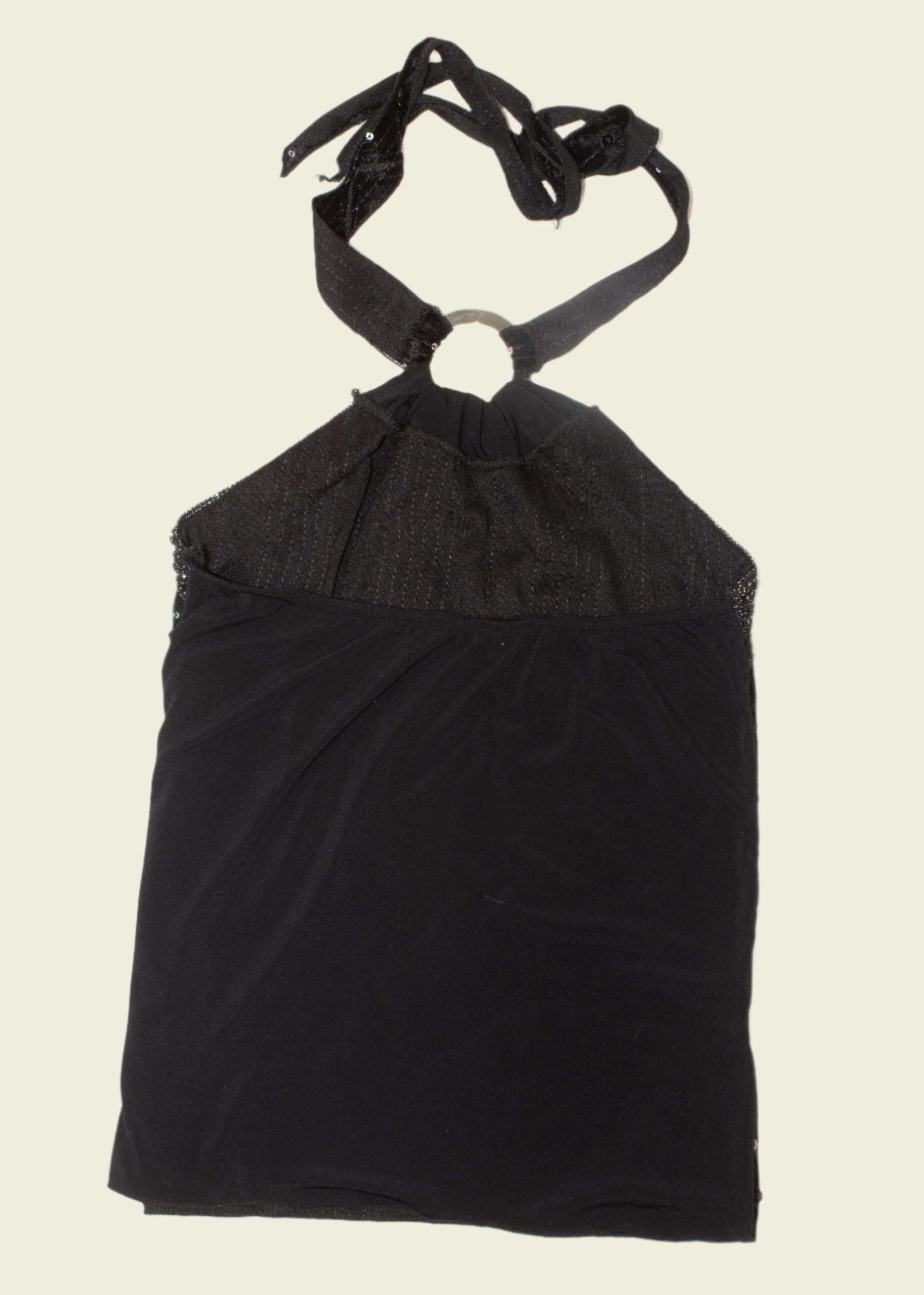 Vintage y2k sequin halterneck top (M)