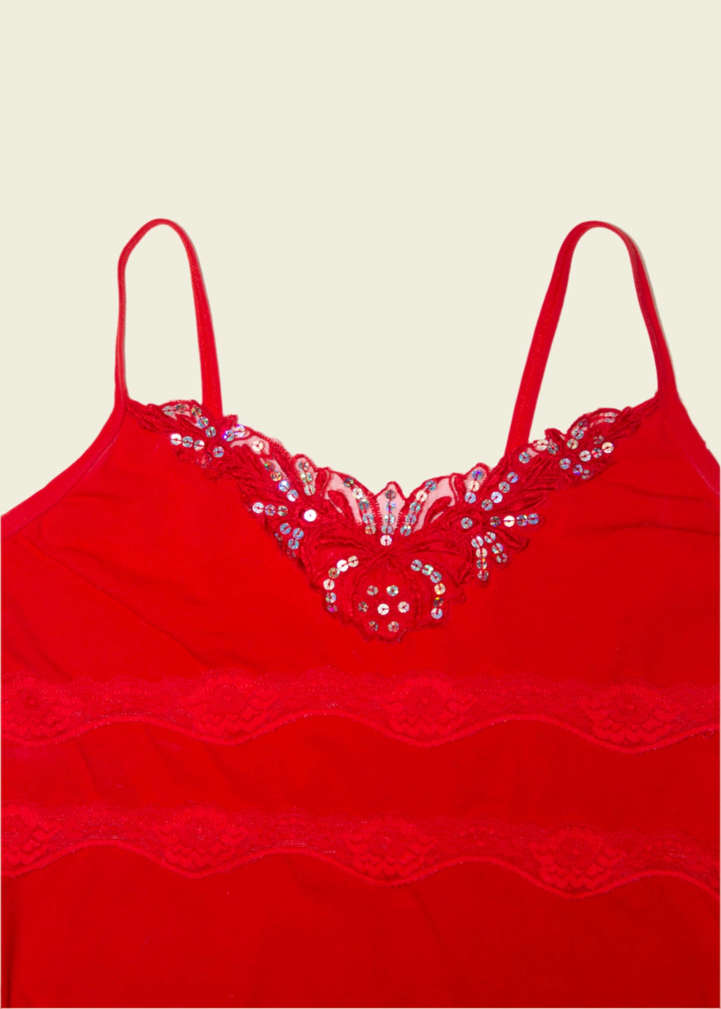 Vintage y2k sequin cami top (M/L)