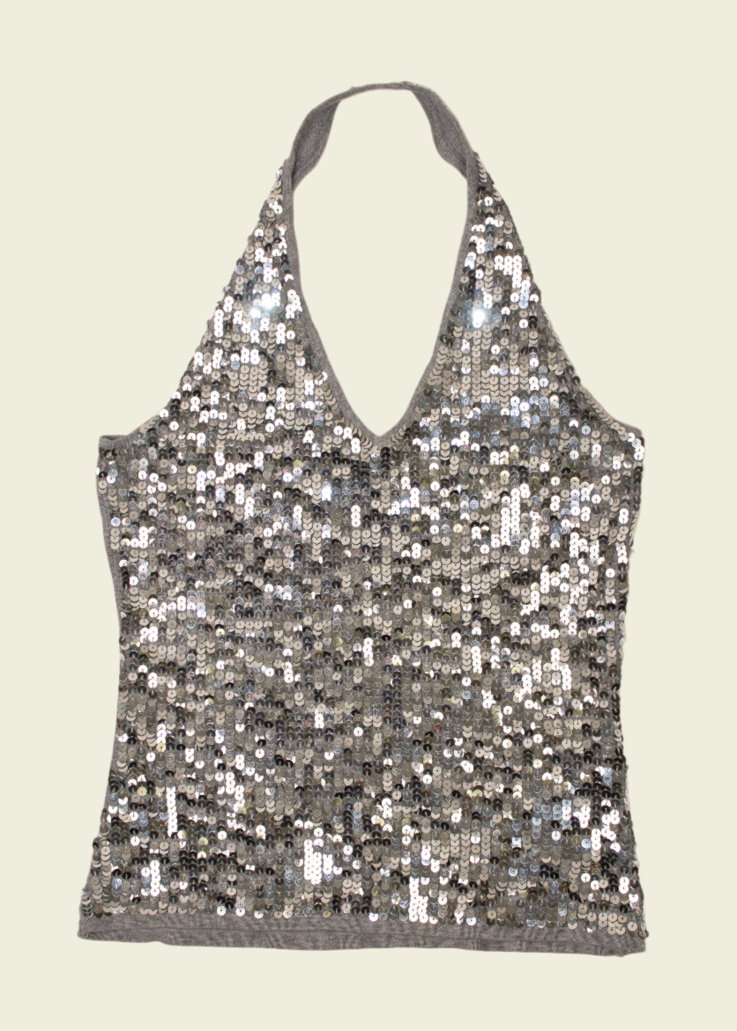 Vintage y2k sequin halterneck top (M/L)