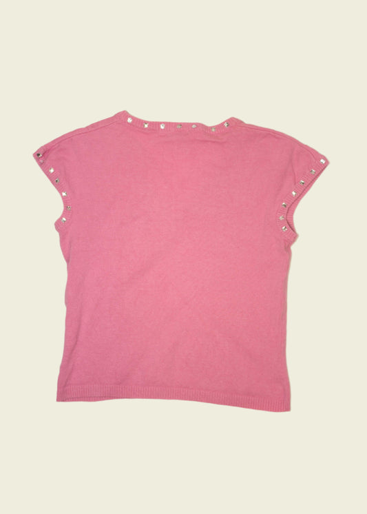 Vintage y2k knitted tee (L)