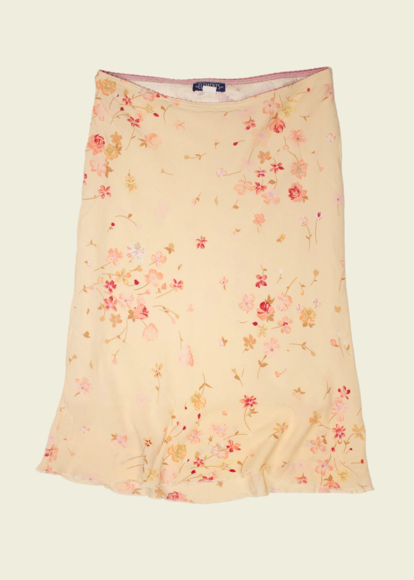 Vintage y2k floral midi skirt (M)