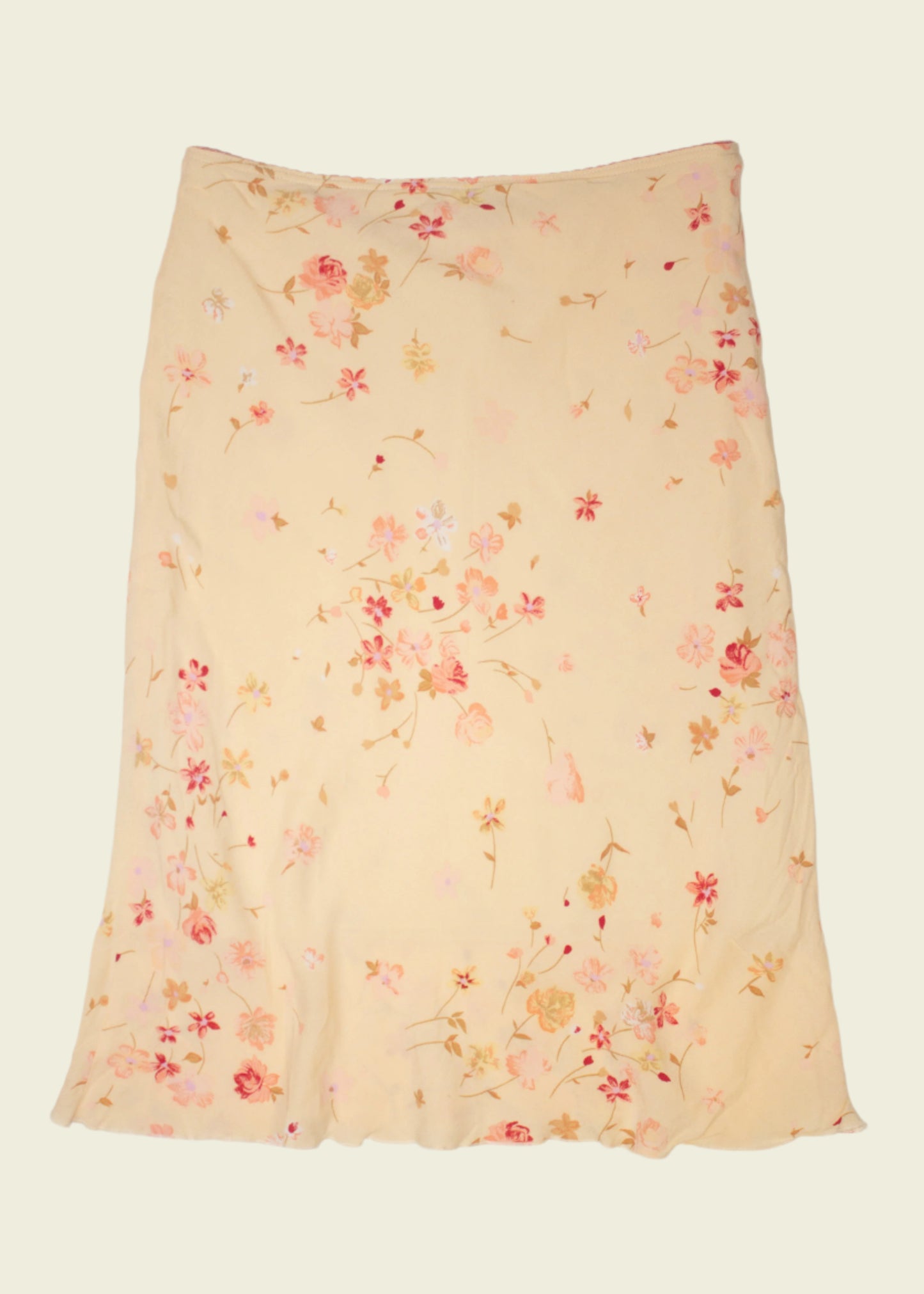 Vintage y2k floral midi skirt (M)