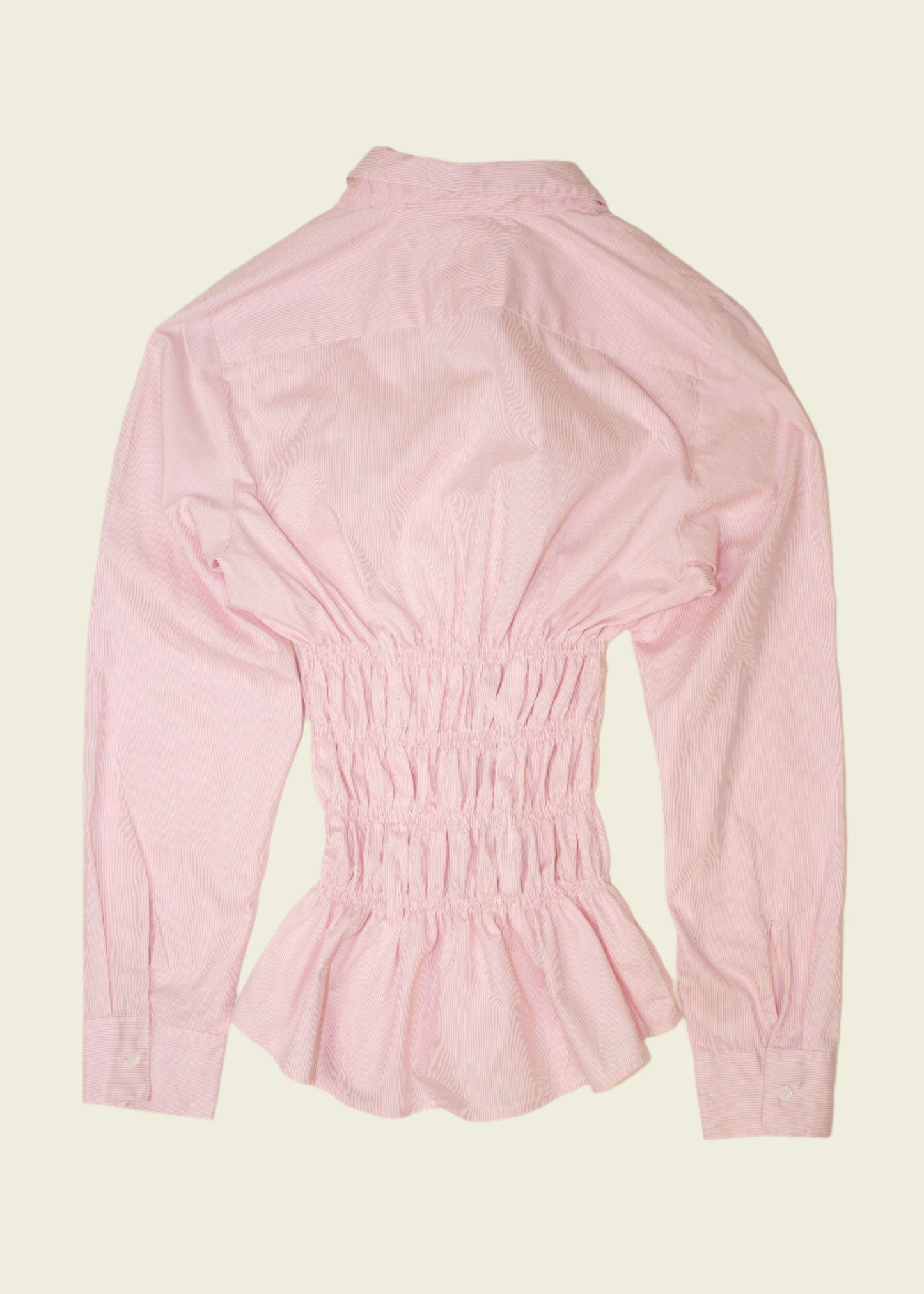Elastic waist pink shirt (XS-S)