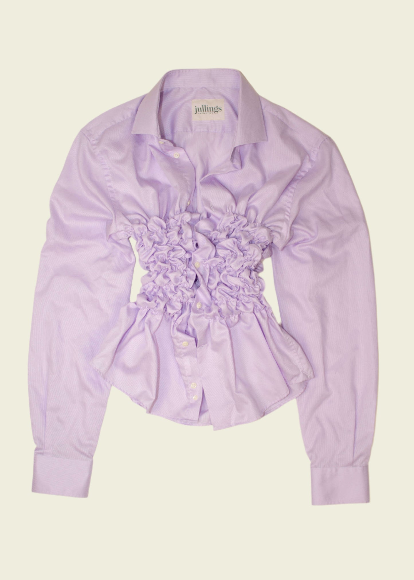 Smocked purple shirt (ONE SIZE)
