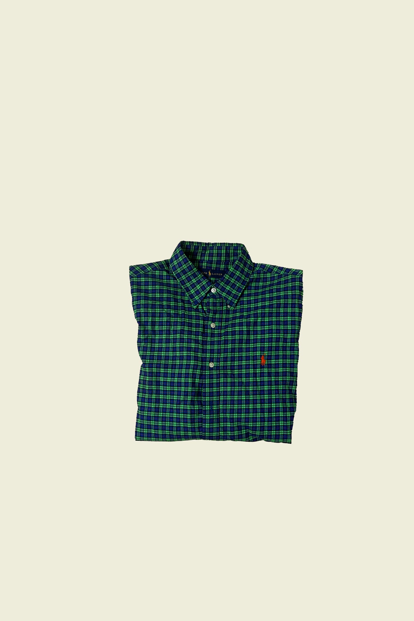 Ralph Lauren Shirt Green/Blue Checkered Size L