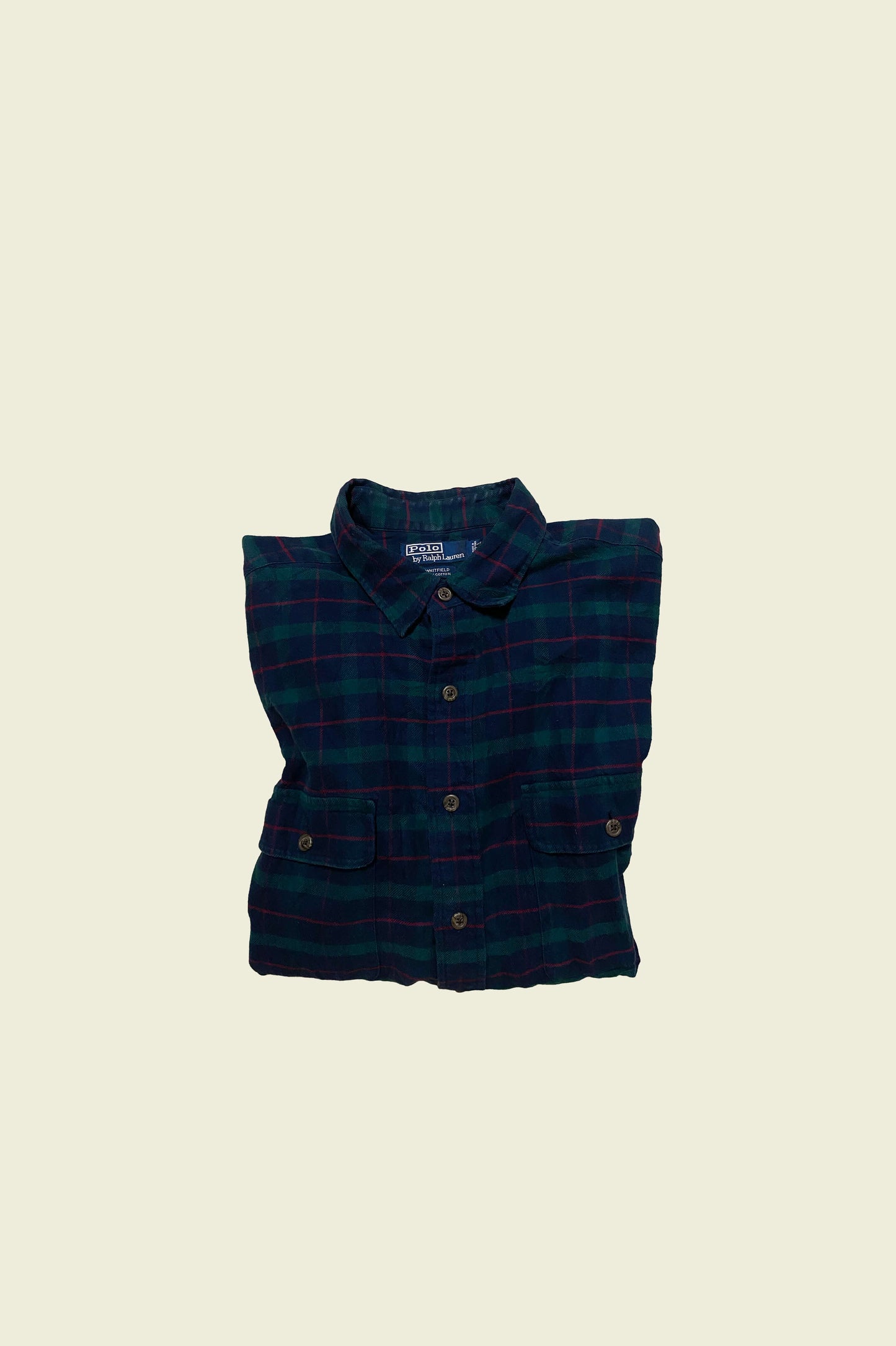 Ralph Lauren Shirt Blue/Green Checkered Size XL