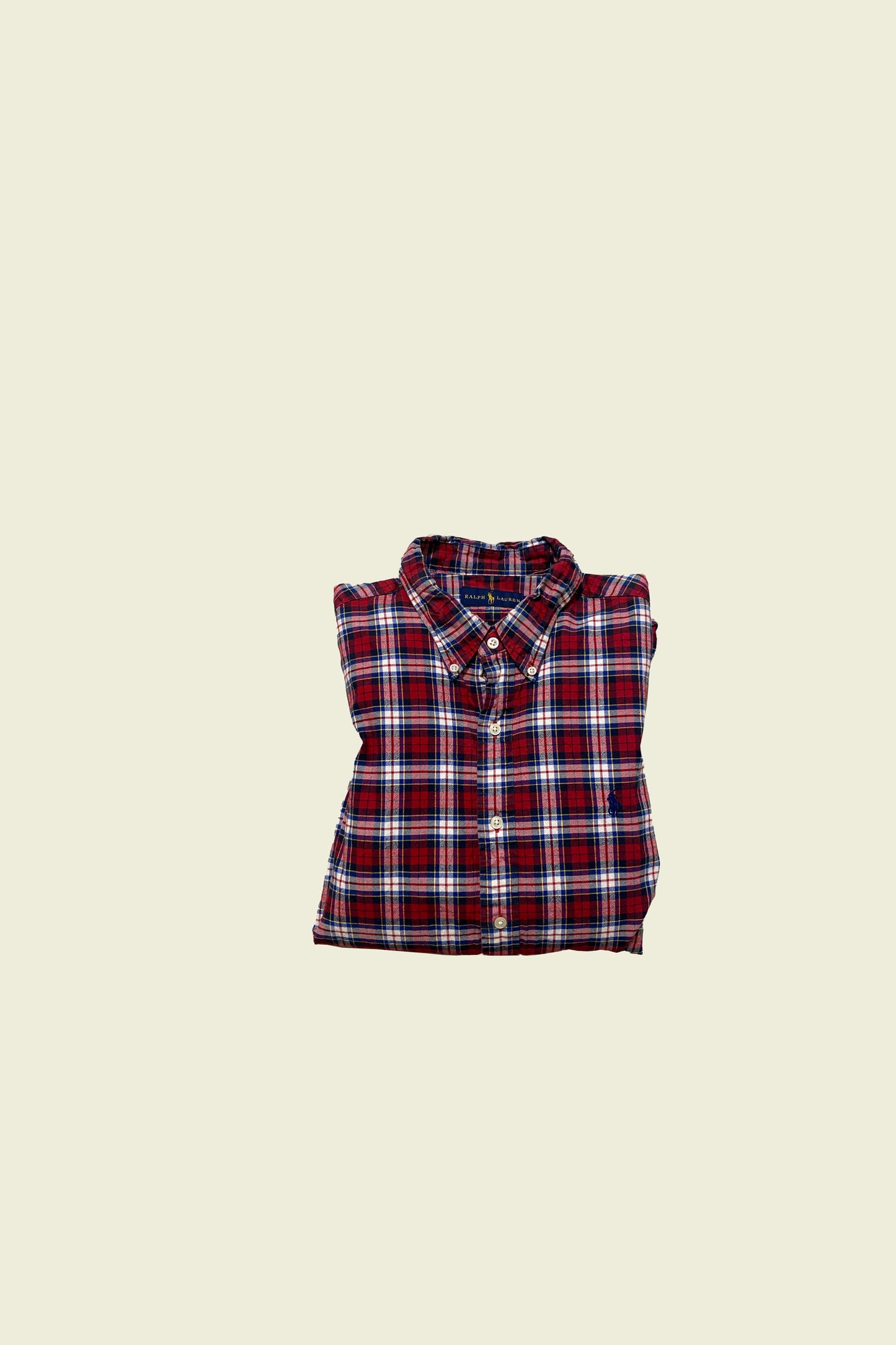 Ralph Lauren Oxford Shirt Red/White/Blue Checkered Size XL