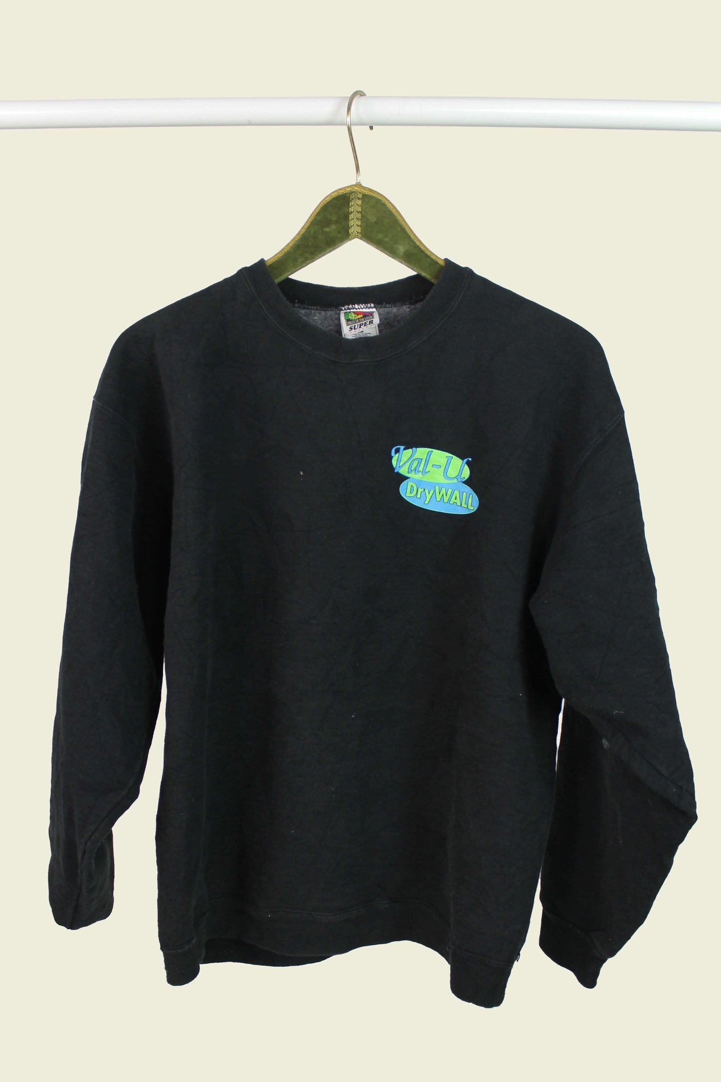 Vintage Sweatshirt Val-U Dry Wall Size L