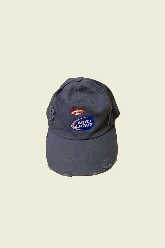 Vintage Grey/Blue Bud Light Cap