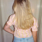 Ruffle blouse striped (S/M)