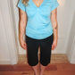 Top aquamarine (S/M)
