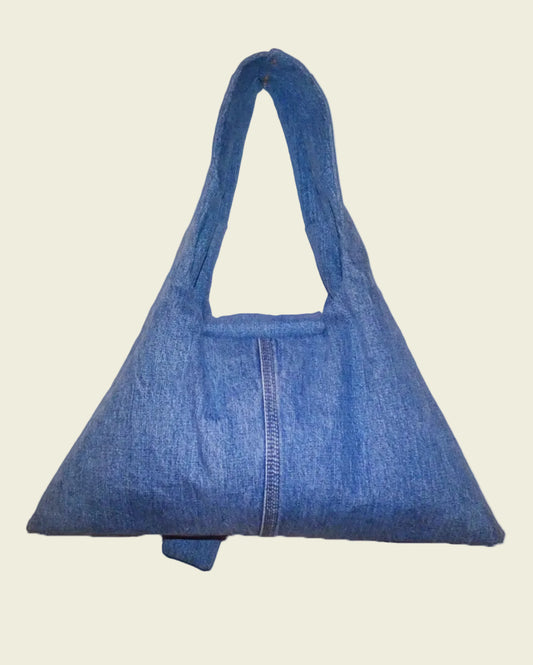 Eyelet denim bag
