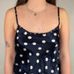 Vintage y2k polkadot satin cami top (M)
