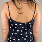 Vintage y2k polkadot satin cami top (M)