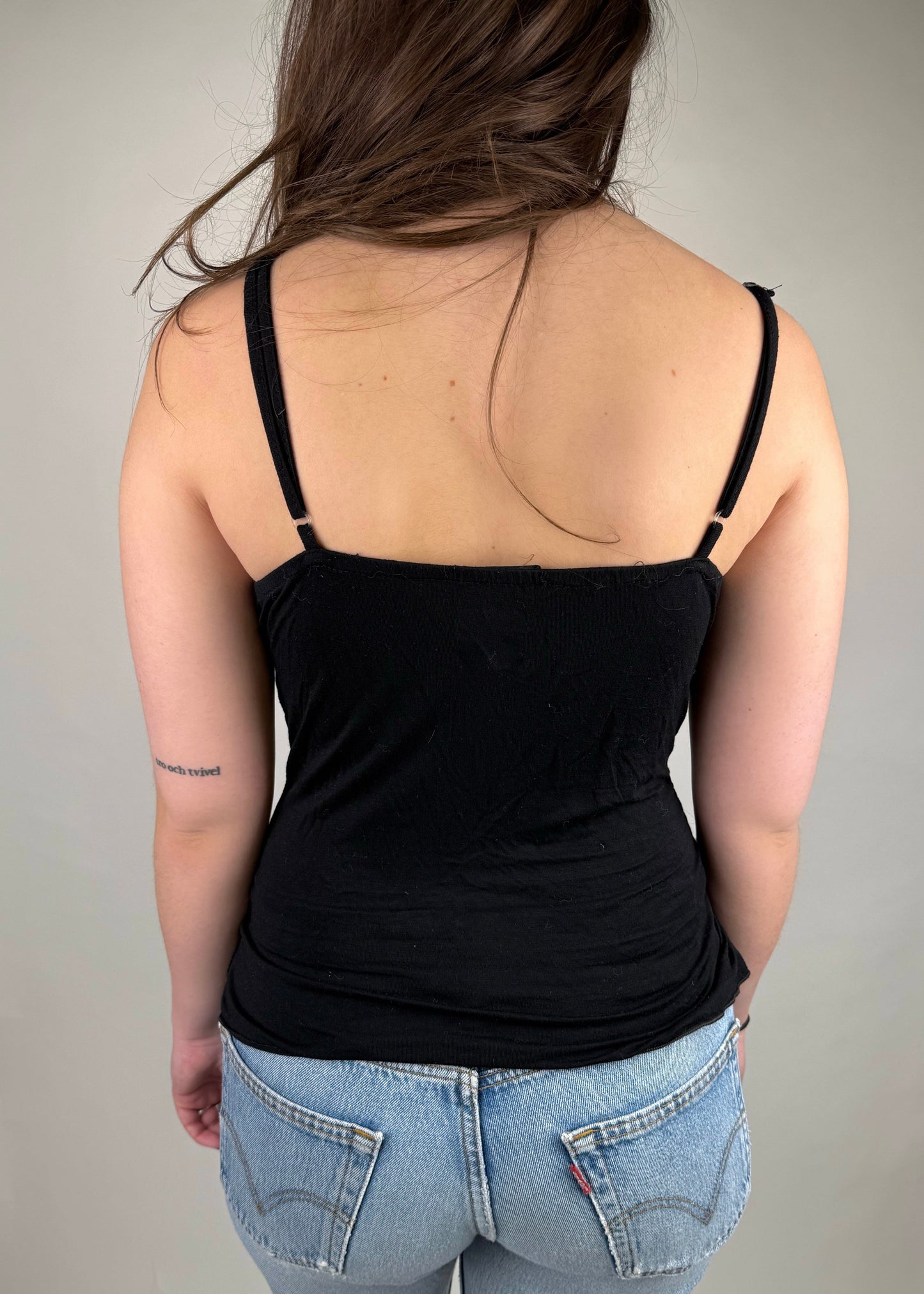 Vintage y2k velvet ruffle top (M)