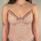 Vintage y2k polkadot mesh cami top (S)