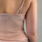 Vintage y2k polkadot mesh cami top (S)
