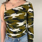 Vintage y2k camo top (S/M)
