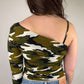Vintage y2k camo top (S/M)