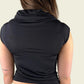 Vintage y2k drape neckline top (S)