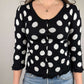 Vintage y2k Fornarina polkadot cardigan (S)