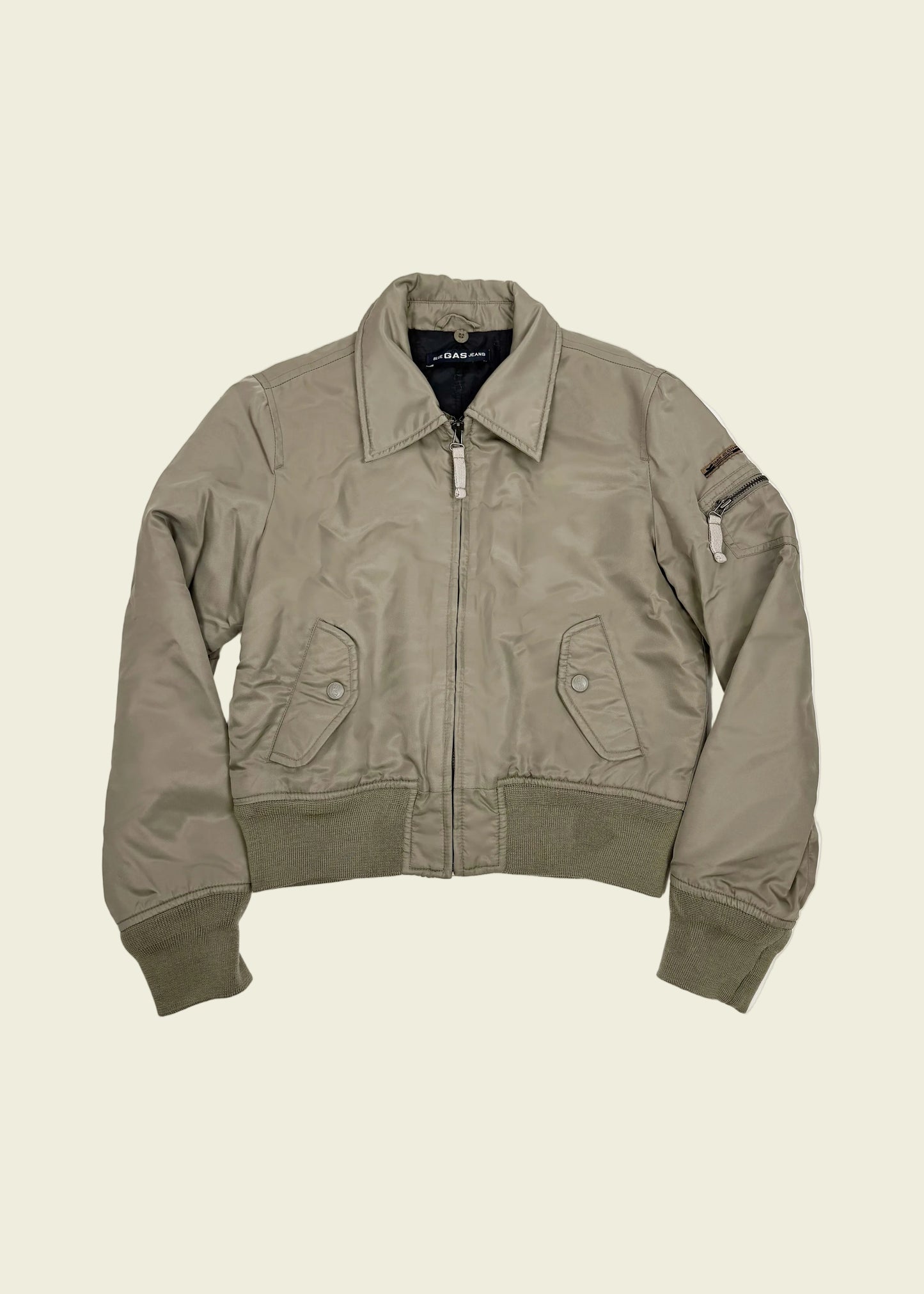 Vintage y2k cropped bomber jacket (S/M)