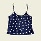 Vintage y2k polkadot satin cami top (M)