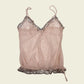 Vintage y2k polkadot mesh cami top (S)