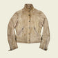 Vintage y2k beige leather jacket (S/M)