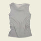 Vintage y2k silver drape top (XS)