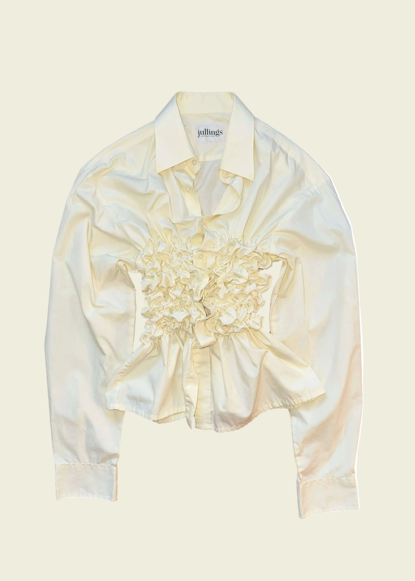 Smocked yellow shirt (ONE SIZE)