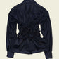 Smocked black shirt (ONE SIZE)