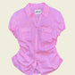 Blouse pink polkadot (S)