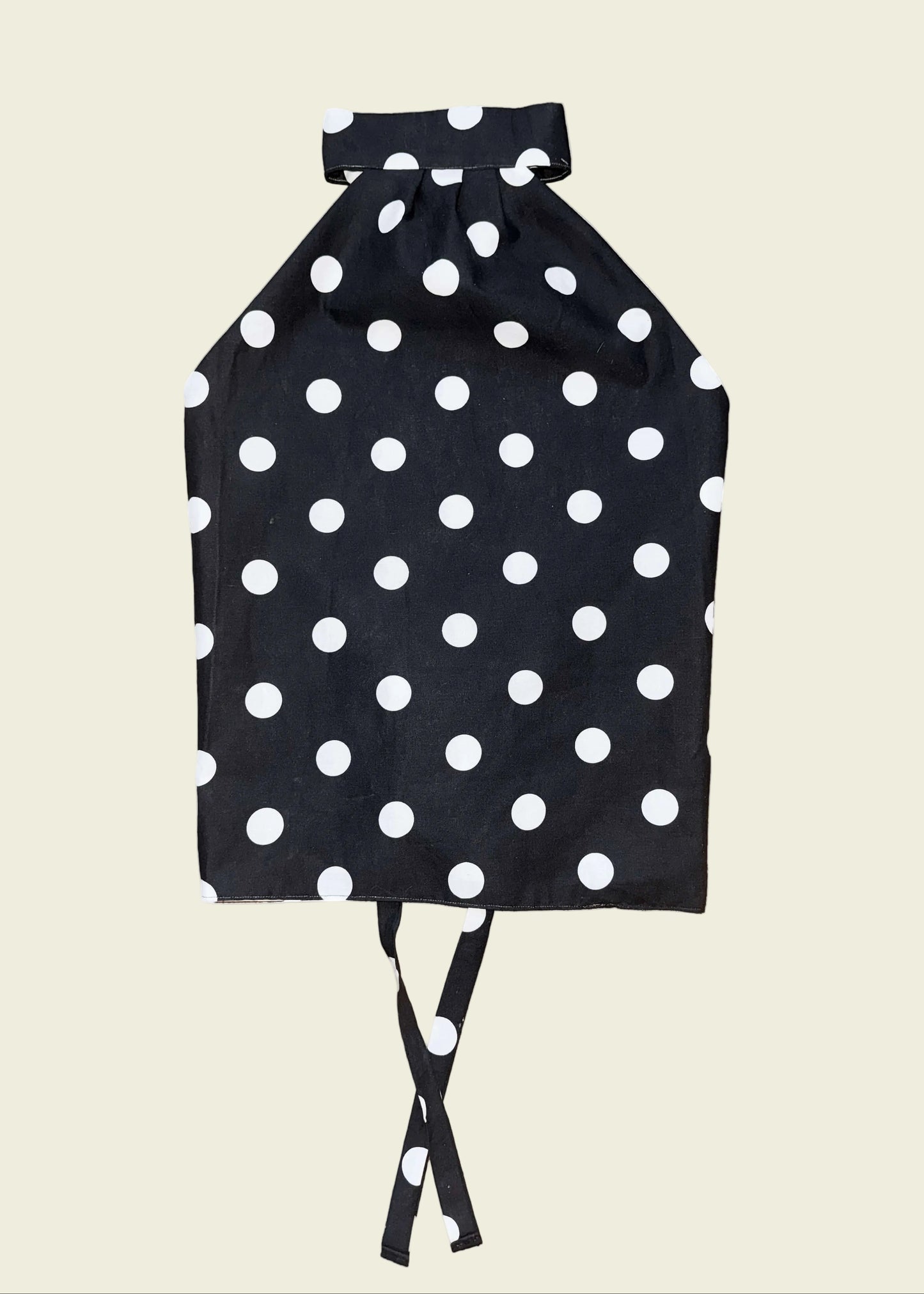 Halterneck polkadot top (XS/S)