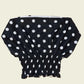 Shirred off shoulder top (S/M)