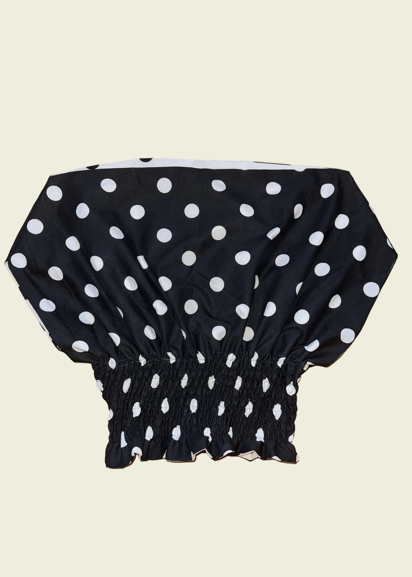 Shirred off shoulder top (S/M)