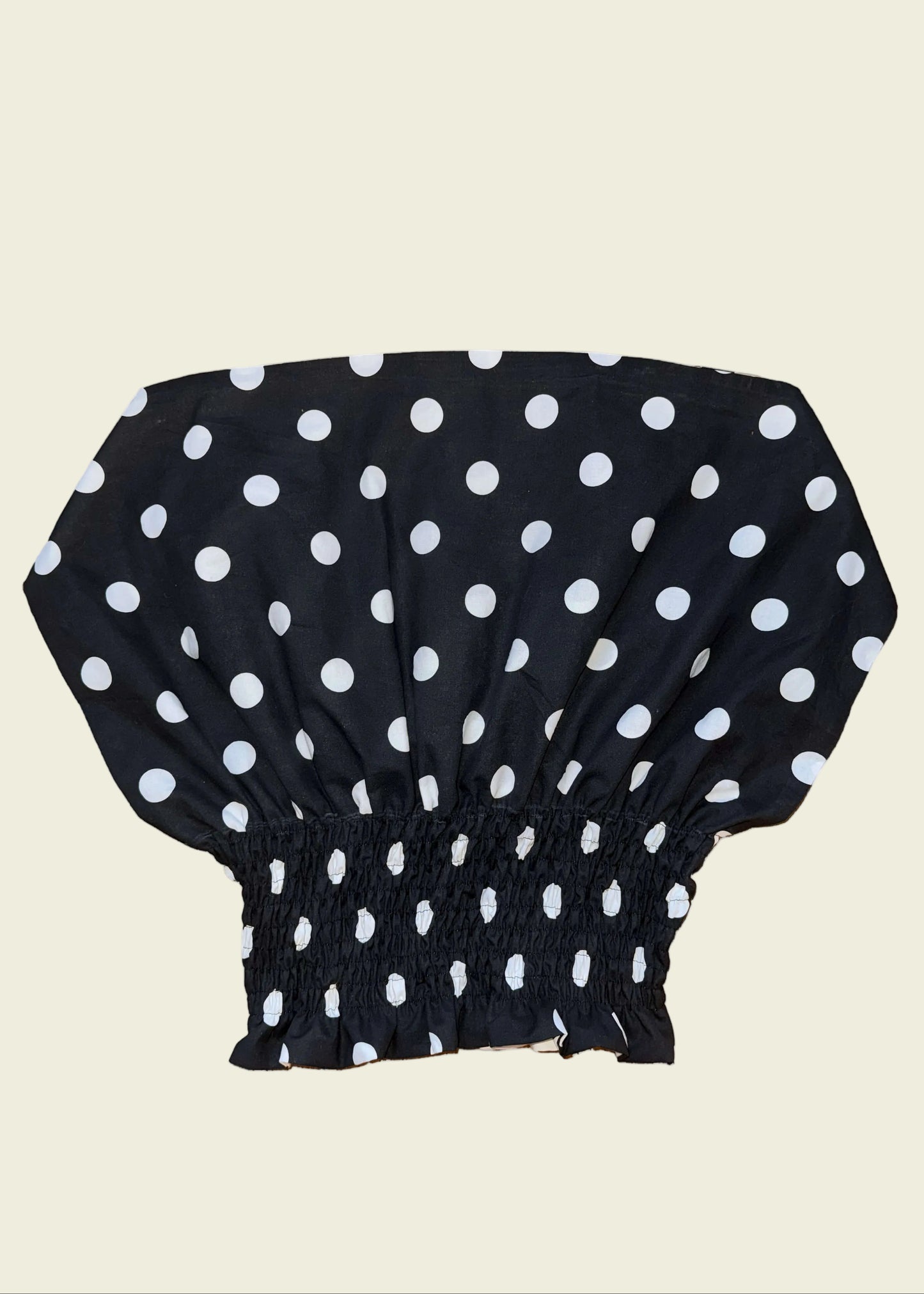 Shirred off shoulder top (S/M)