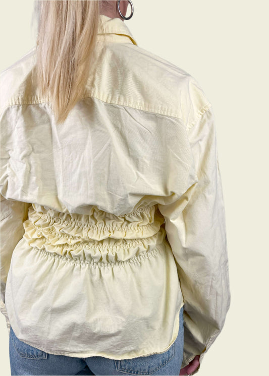 Elastic waist yellow shirt (ONE SIZE)