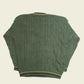 Vintage Knitted V-Neck Sweatshirt (L)