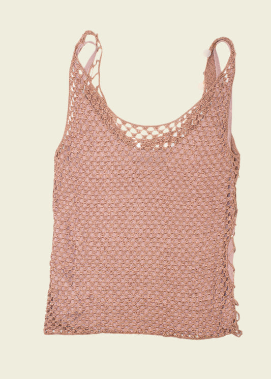 Vintage y2k crochet cami top (M)
