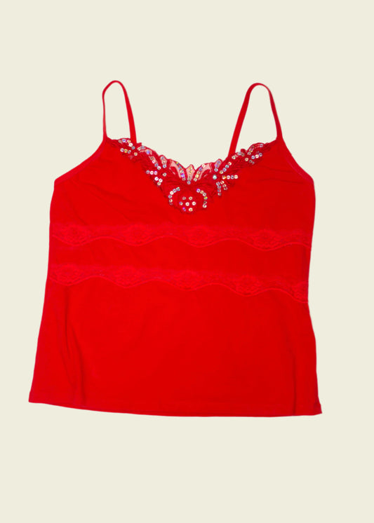 Vintage y2k sequin cami top (M/L)