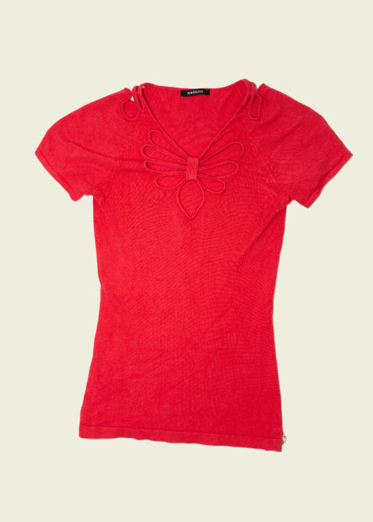 Vintage y2k cut out tee (S)