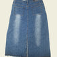 Vintage y2k midi denim skirt (M/L)