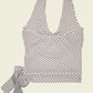 Vintage y2k polka dot halterneck top (XS/S)