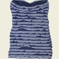 Vintage y2k striped tube top (XS)