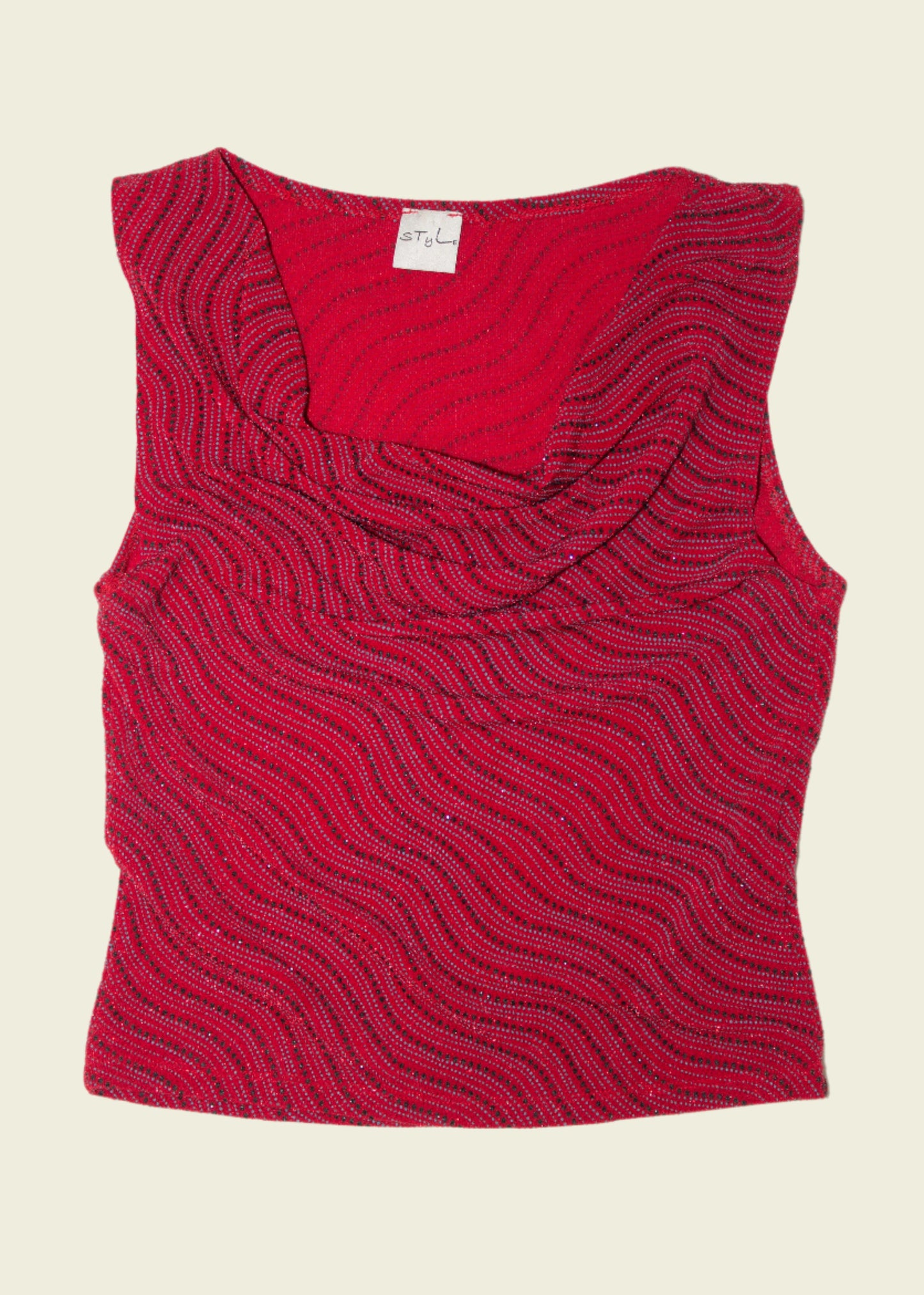 Vintage y2k draped top (S)