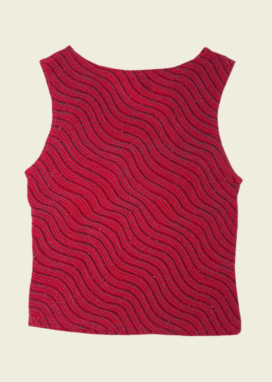Vintage y2k draped top (S)